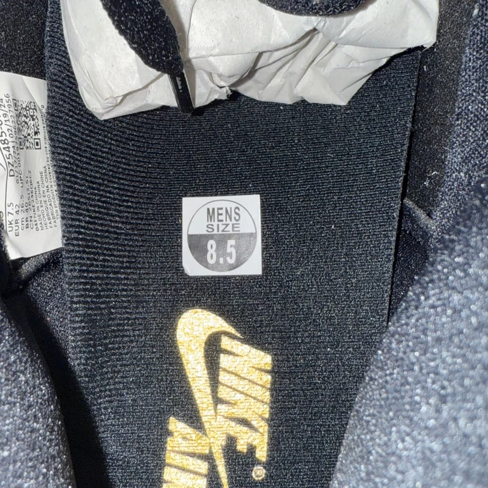 NEW Jordan Black and Gold High-Top Sneakers - Picture 5 of 11